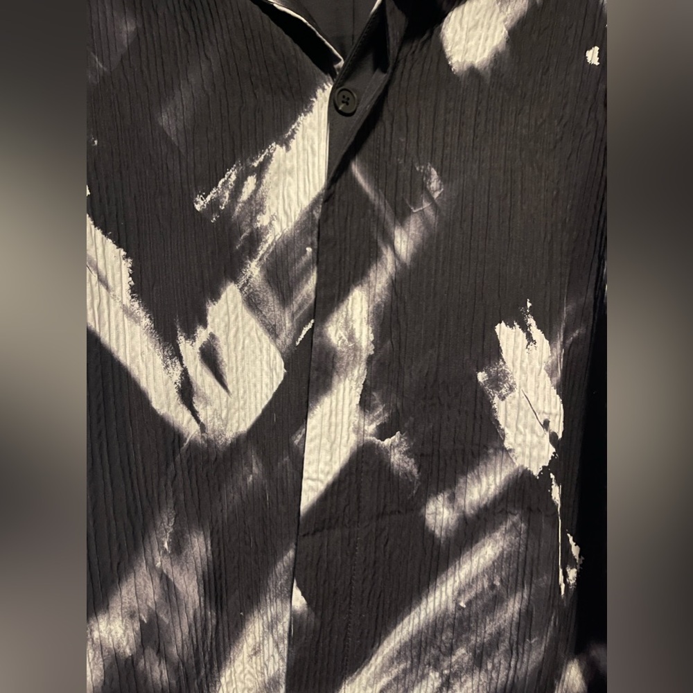 ZARA PRINTED PLEATED EFFECT OVERSHIRT - Picture 5 of 7